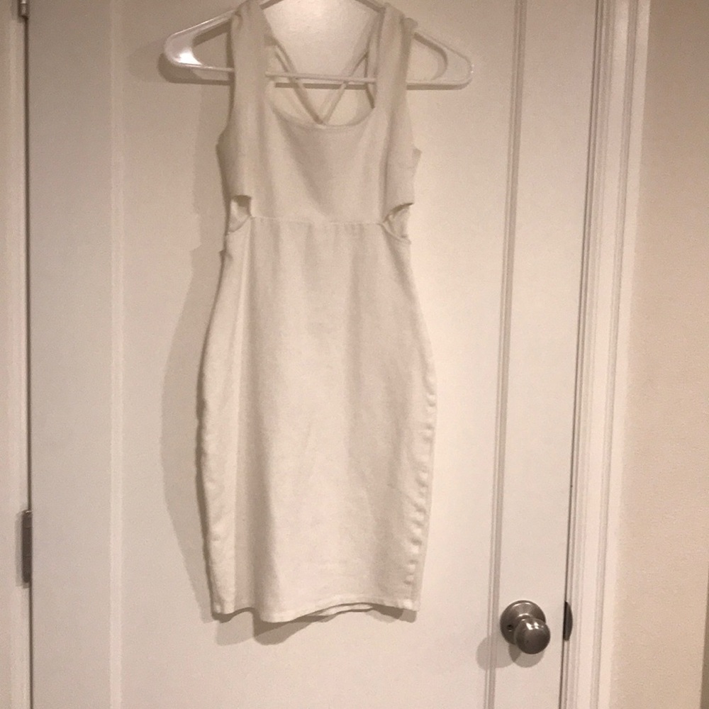 White mini dress